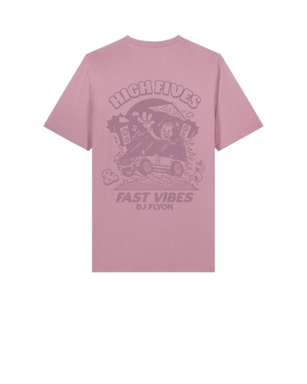 Casual shirt - zeefdruk ancient pink