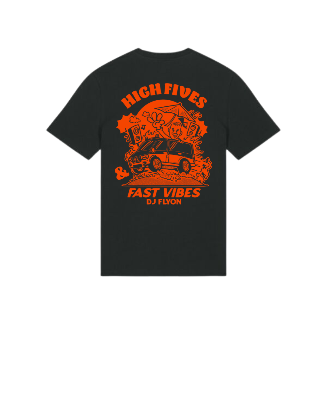 Casual shirt - zeefdruk bright orange