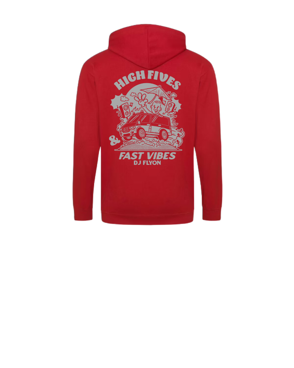 Zipped Hoodie - zeefdruk dark grey