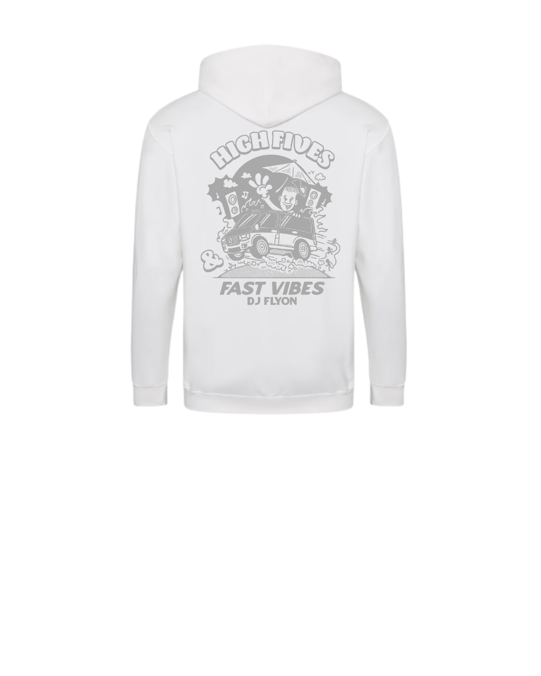 Zipped Hoodie - zeefdruk dark grey